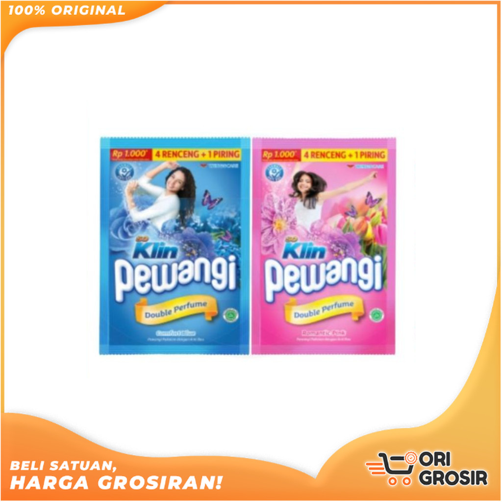 ORI GROSIR | SoKlin Pewangi Sachet 60ml So Klin Pewangi Pakaian Renceng isi 6