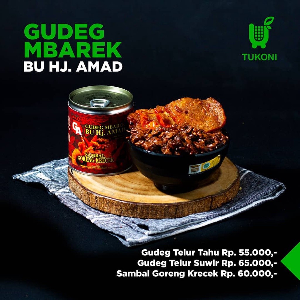 

Gudeg Mbarek Bu Hj Amad/Gudeg kaleng/Gudeg Krecek/Gudeg Ayam/Gudeg Telur/Gudeg Asli Jogja