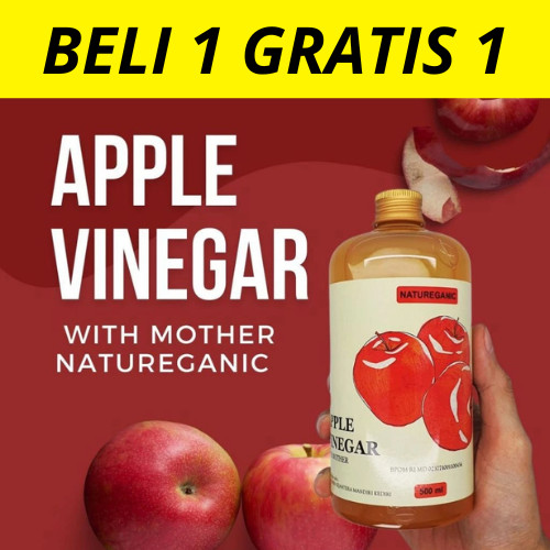 

BELI 1 GRATIS 1 Cuka Apel Organik NATUREGANIC dengan Inang Cuka Apel - Botol, Natural Vinegar Cider