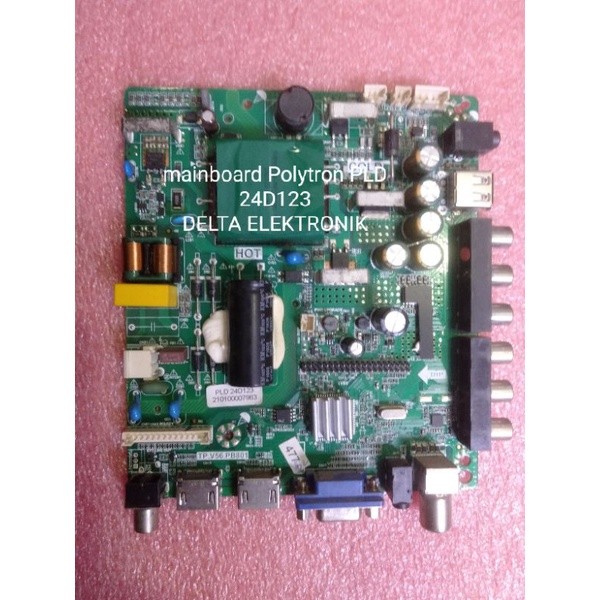 SPAREPART MAINBOARD TV LED POLYTRON PLD 24D123