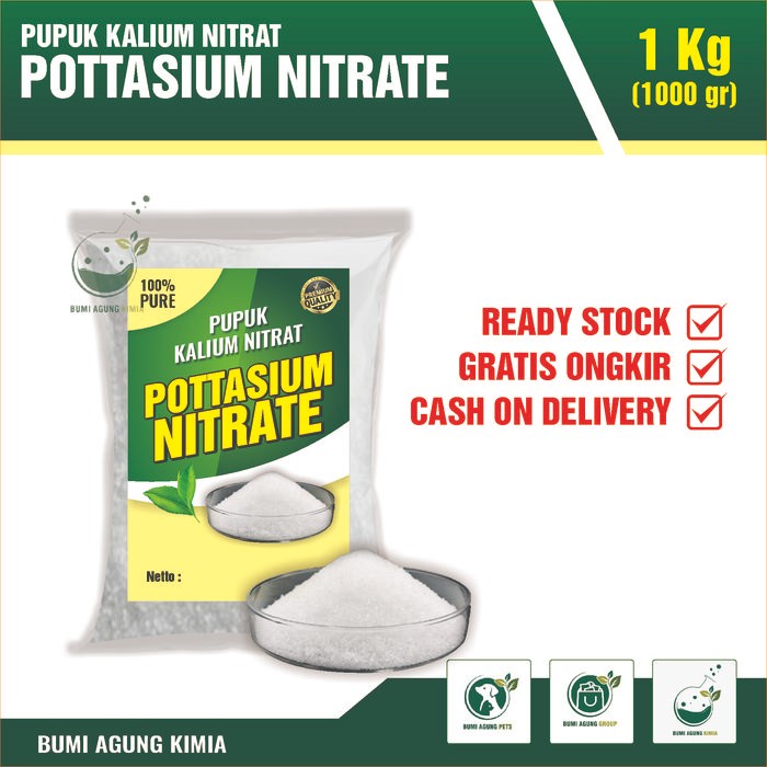 PUPUK KALIUM NITRAT / POTASSIUM NITRATE / KNO3 MURNI 1KG kilogram bubuk