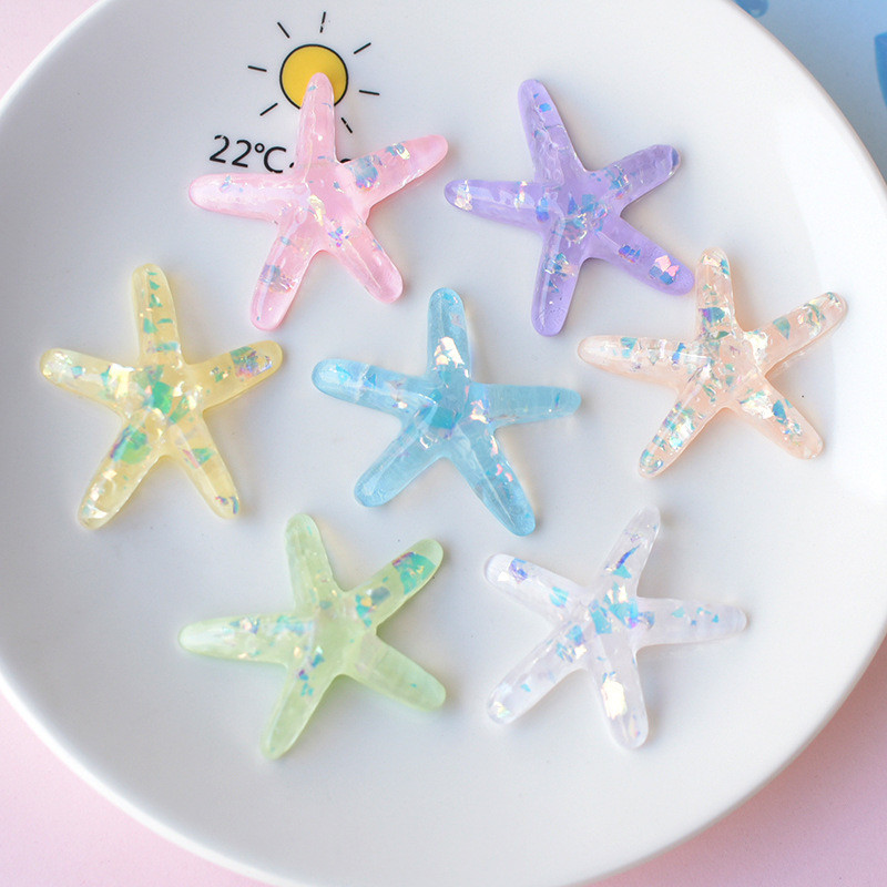 

Stiker Aksesoris Tempelan 3D HP Botol Laptop Karakter Bintang Laut Starfish Bening