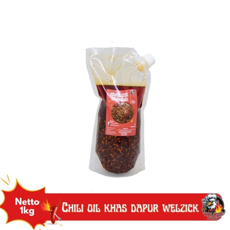 

TermurahWelzick Food - Chili Oil Minyak Cabe Pedas Halal 1kgnew