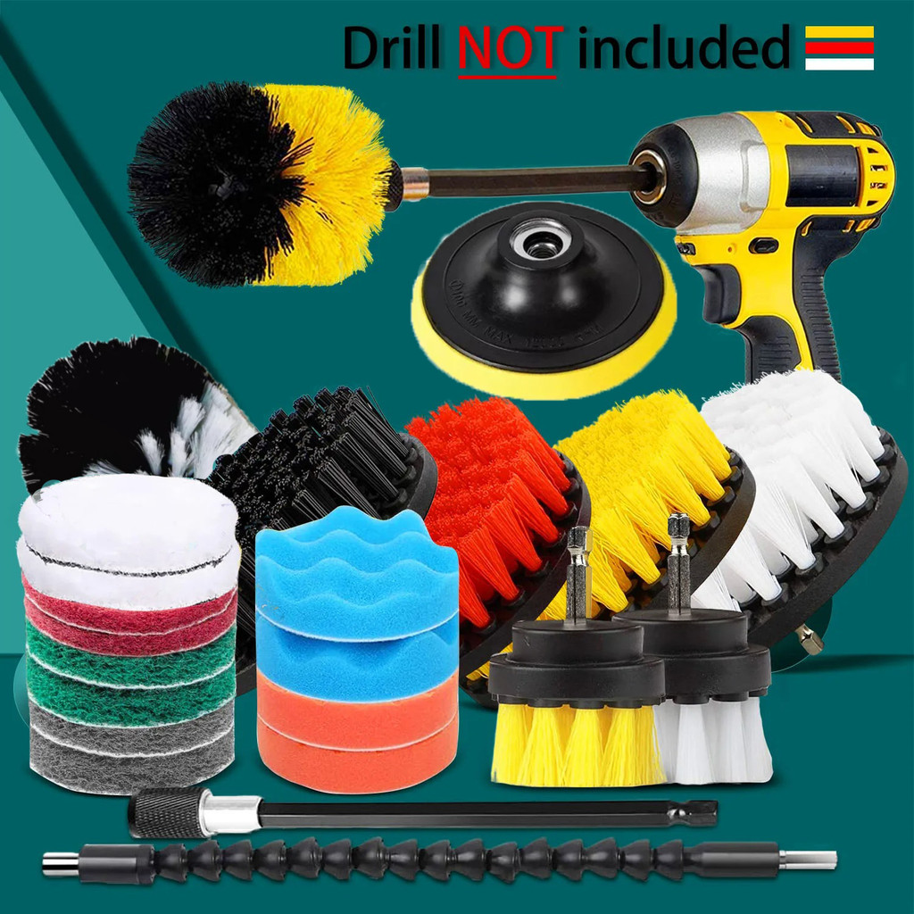 

ORI UNTIOR Kepala Sikat Pembersih Bor Listrik Brush Car Polisher 23 PCS - CB-031