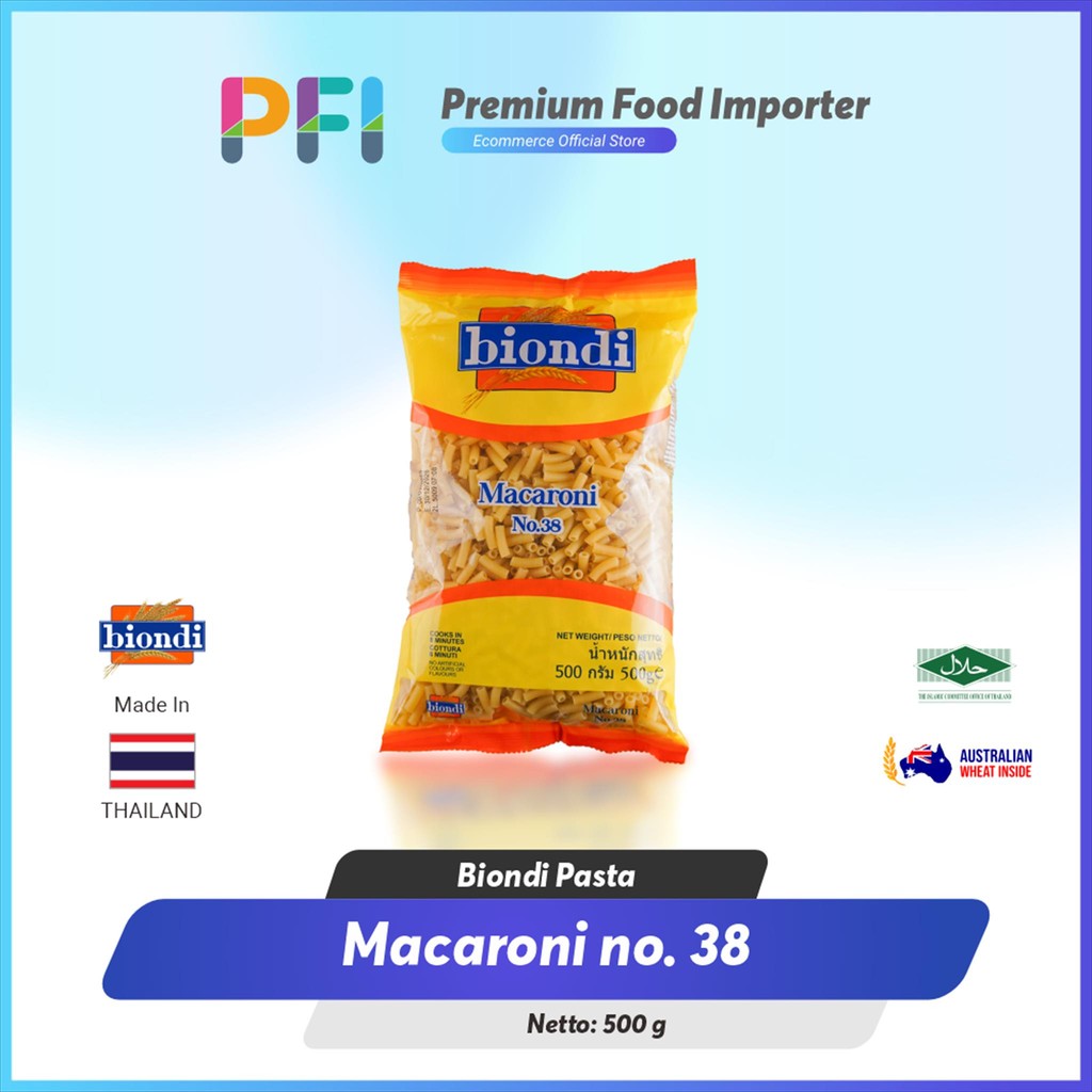

Pasta Biondi Macaroni No 38 500gr