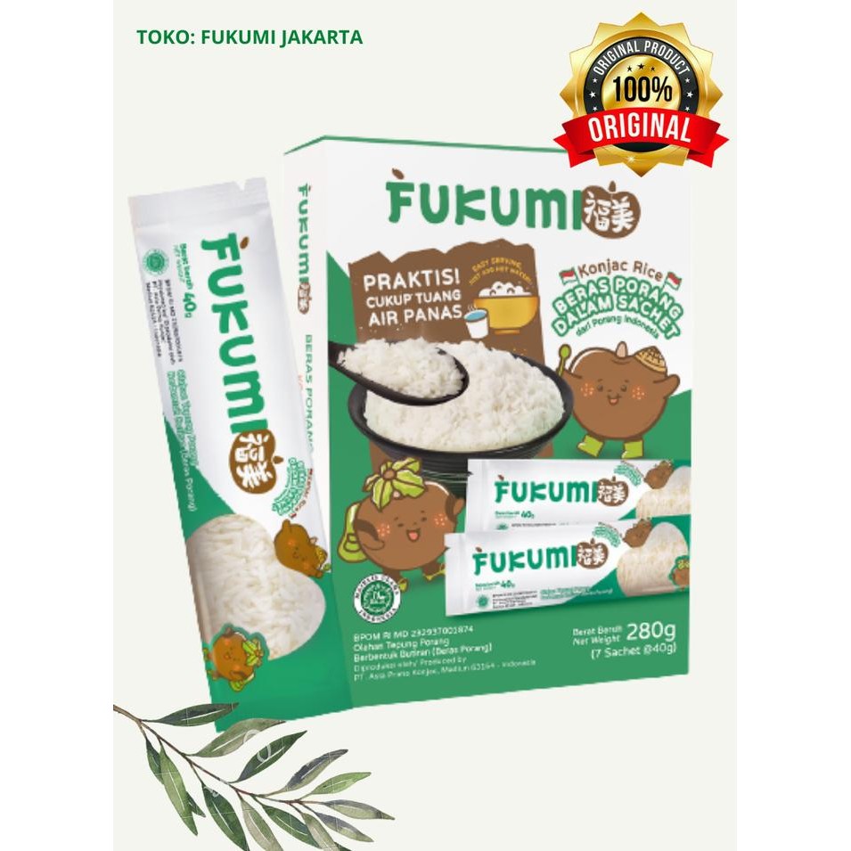 

[Dijual]Beras Porang Fukumi ORIGINAL Box (Sachet 7x40 gr) - Beras Diet - BERAS FUKUMITerlaris