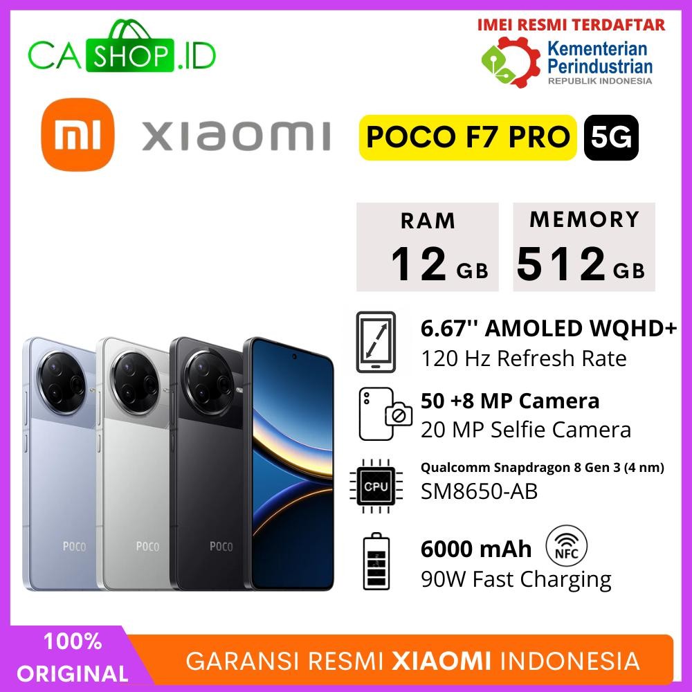 Xiaomi Poco F7 Pro 5G NFC - 12GB 512GB (12/512)  New Original Garansi Resmi