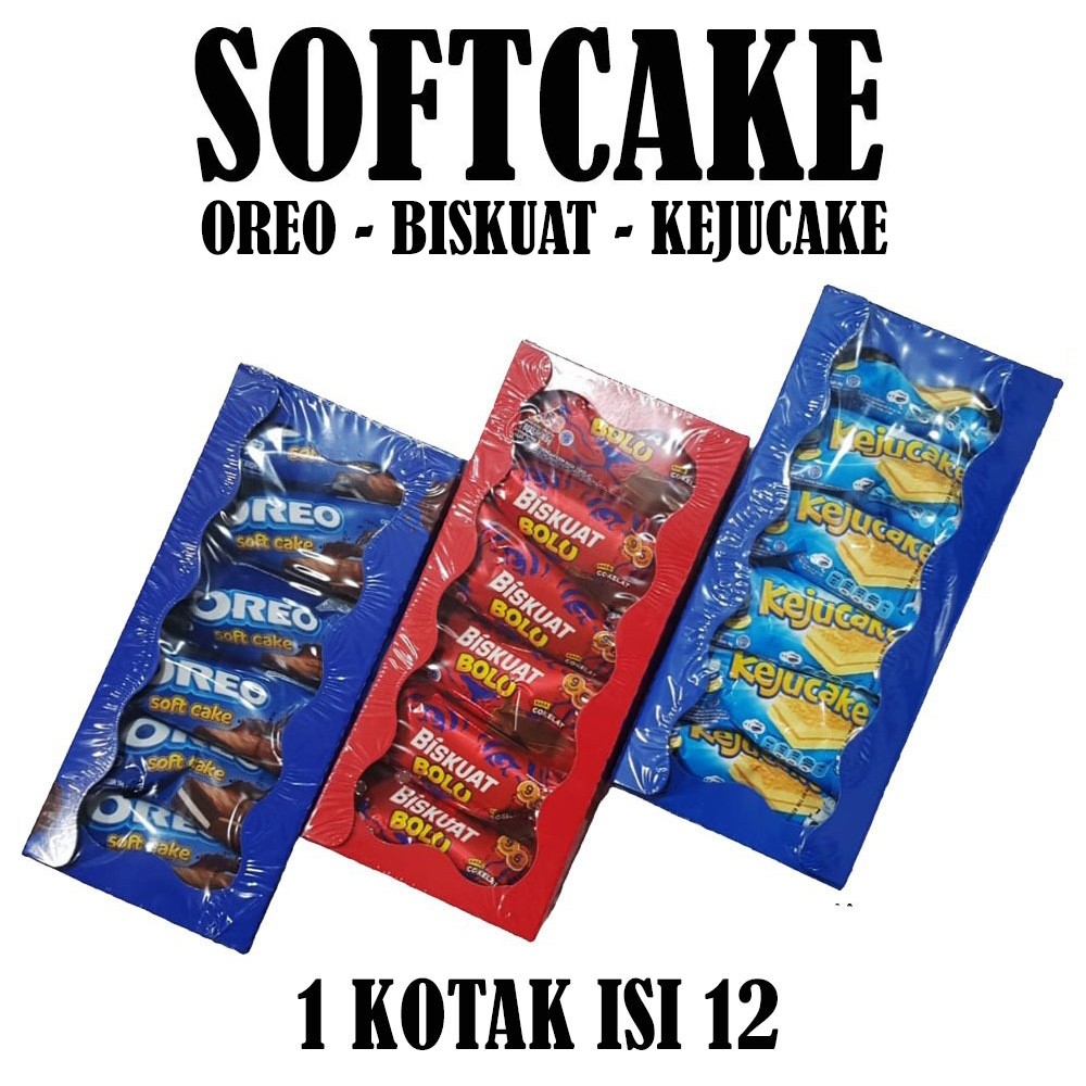 

OREO SOFTCAKE / BISKUAT BOLU / KEJUCAKE KOTAK ISI 12