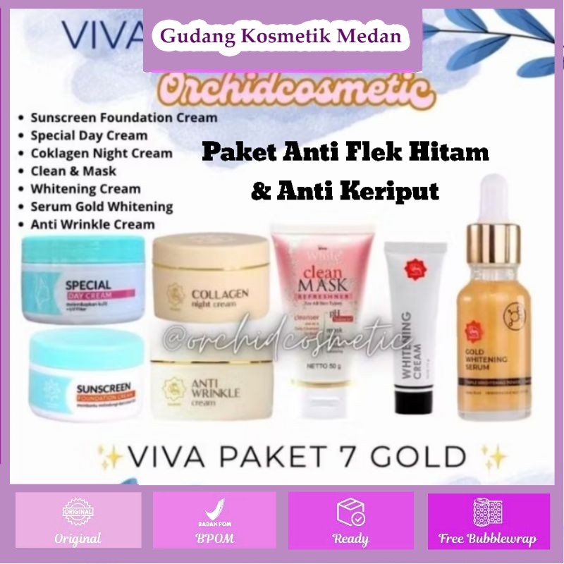 [PROMO] VIVA Paket Skincare GLOWING FLEK HITAM / Viva Paket Hemat Perawatan Wajah Glowing Pencerah F
