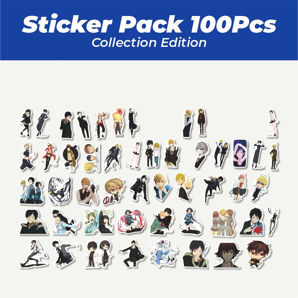 

Hot Sticker Anime Durarara!! Lucu Anti Air Stikers Berperekat Waterproof Sticker Decal Buat Motor Helm Buku Journal Koper Casing HP Laptop Botol Minum