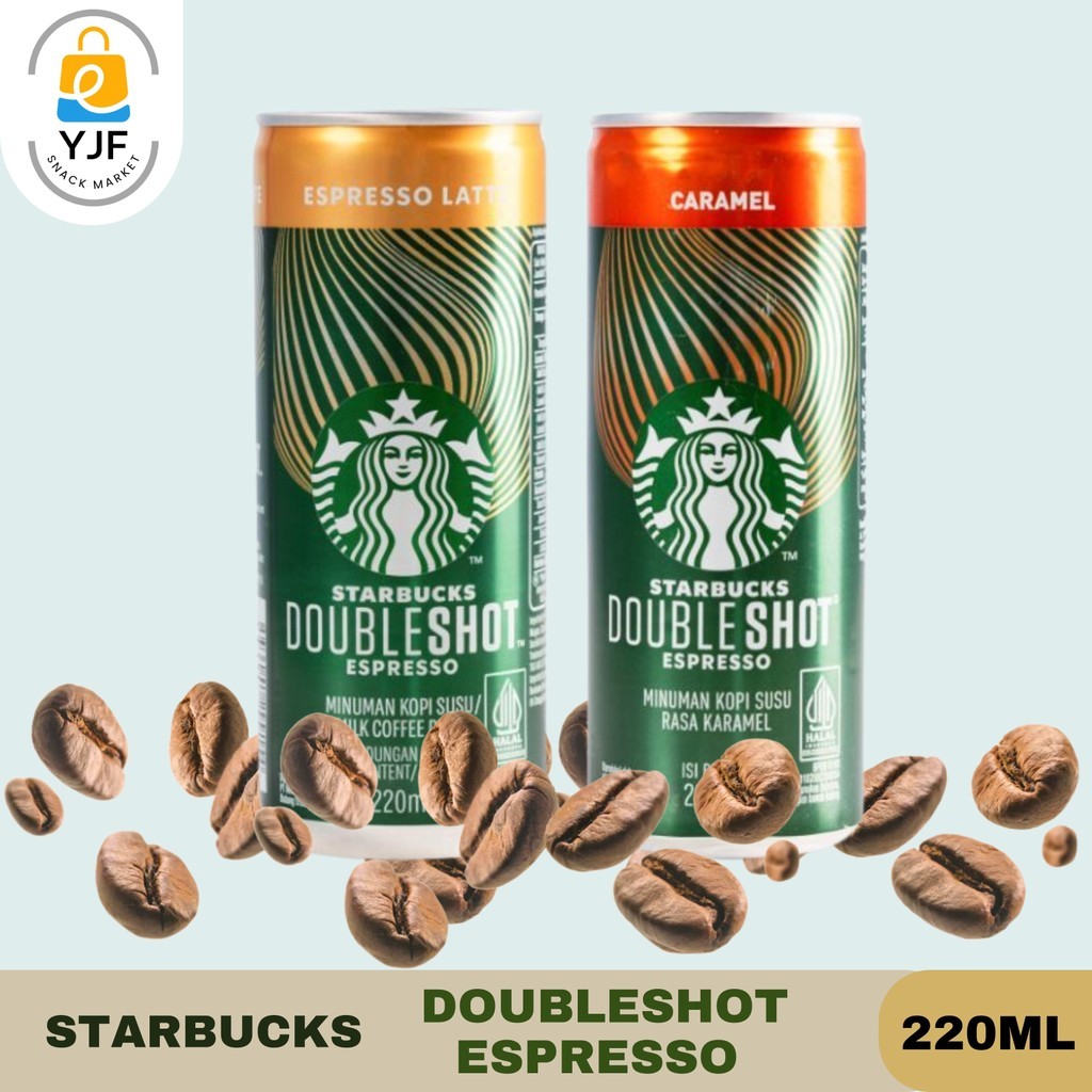 

Starbucks Doubleshot Espresso Latte 220ml / Doubleshot Espresso Caramel 220ml / Coffe Drink / Doubleshot Espresso / Kopi Espresso