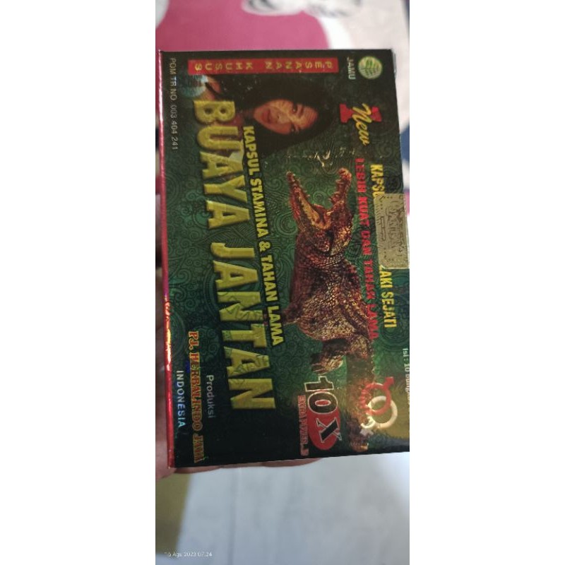 Buaya jantan isi 10 dua kapsul