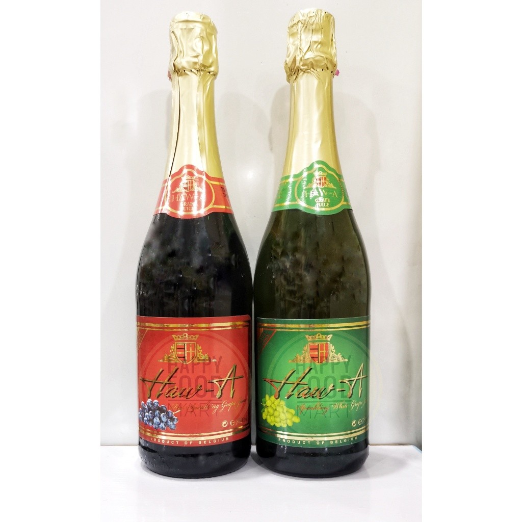 

[BPOM RI] HAW A SPARKLING RED GRAPE JUICE 750 ML/HAW-A WHITE GRAPE/SANGJIT/JUS SARI ANGGUR SODA TANPA ALKOHOL