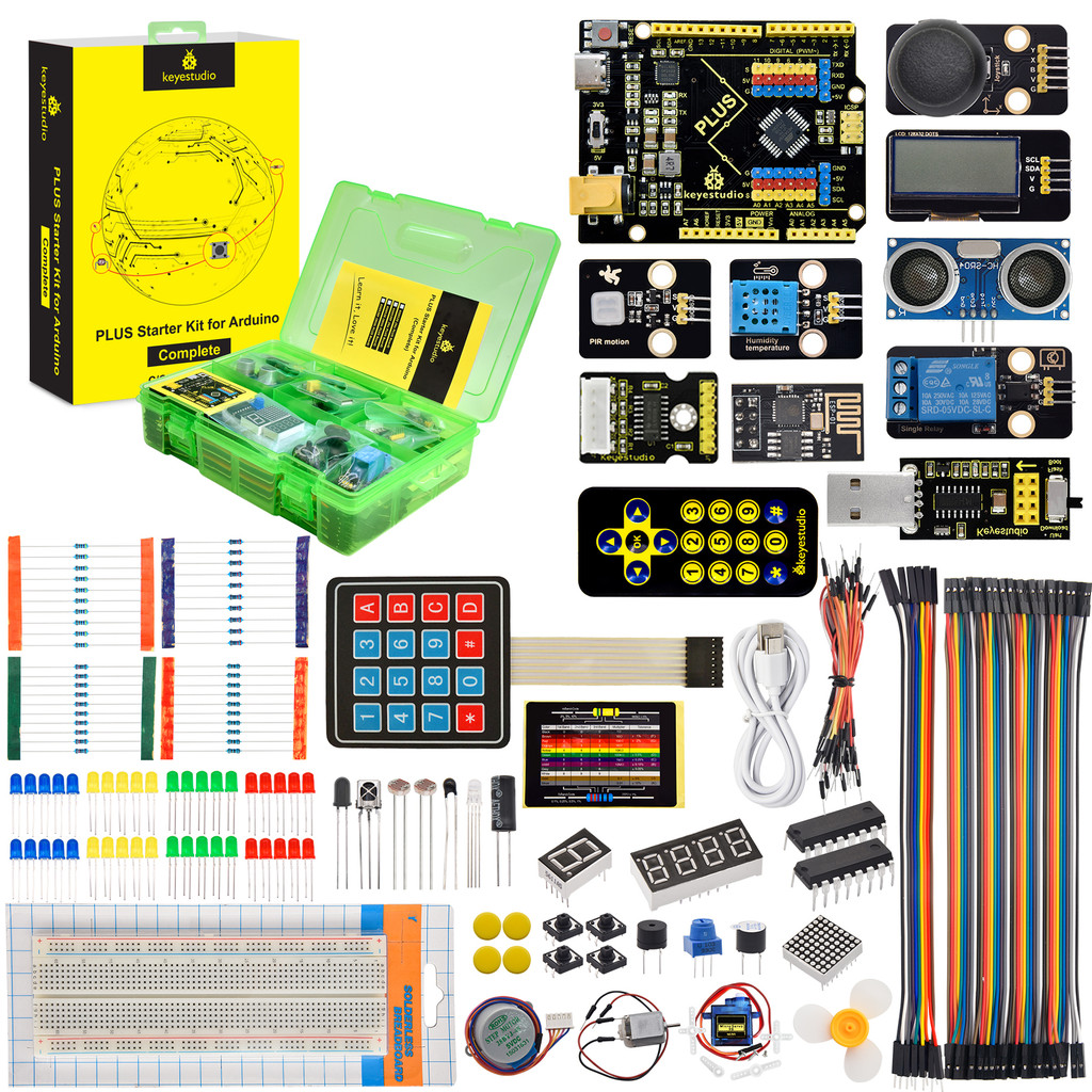 

Keyestudio STEM Complete IOT Starter Kit For Arduino UNO Starter Kit Electronics Projects Support Scratch Graphical Programming