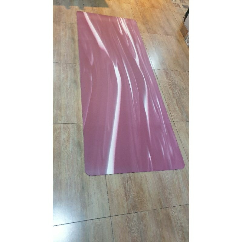 Matras Yoga Rubber PU 5mm Matras Olahraga Fitness Poundfit  Marble CO