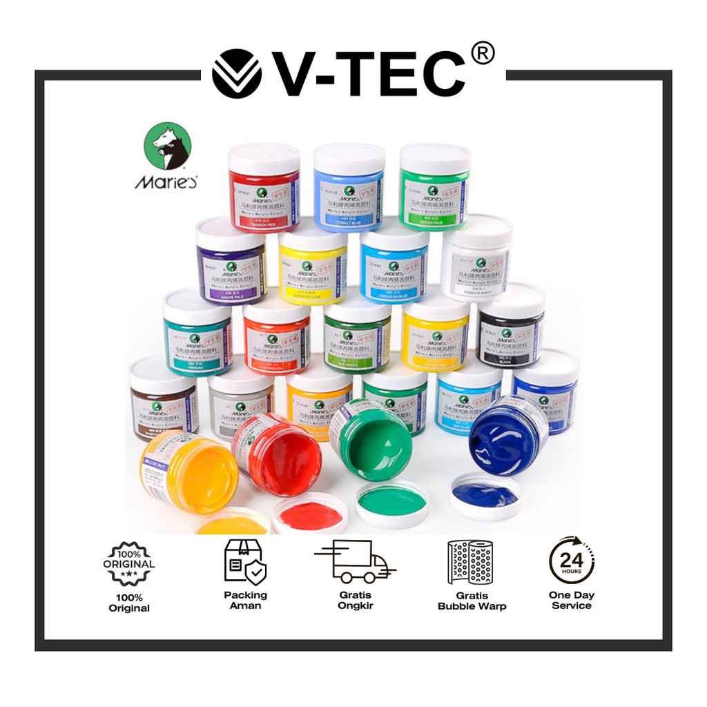 

MARIES CAT ACYLIC ART MENGGAMBAR CAT ACRYLIC A1100 100ML