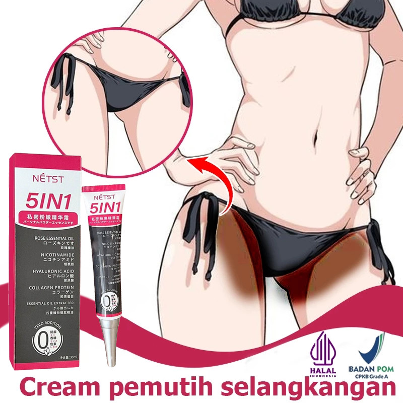 Pemutih selangkangan Pemutih selangkangan dan miss v Pemutih ketiak Pencerah selangkangan 30ml Pemut