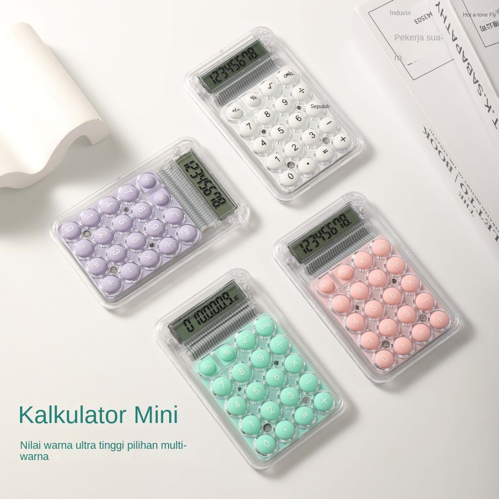 

Kalkulator Mini Transparan /Kalkulator Kecil Imut/Kalkulator Mini /Kalkulator Mini Transparant/ Kalkulator Saku 8 Digit MIni Calculator Pocket Size Sized 8 Digits Cute