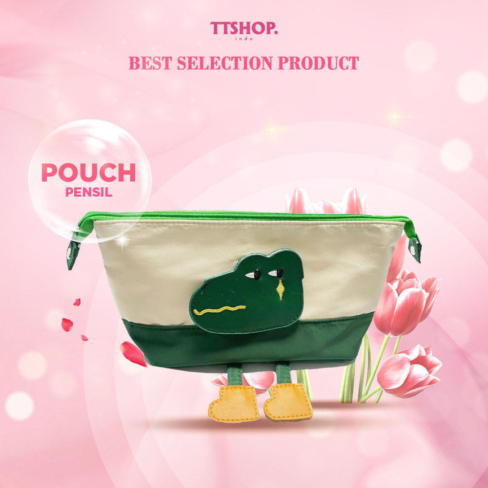 

Tempat Pensil Berkapasitas Besar Tepak Multifungsi Motif Kartun Crocodile Waterproof 91150