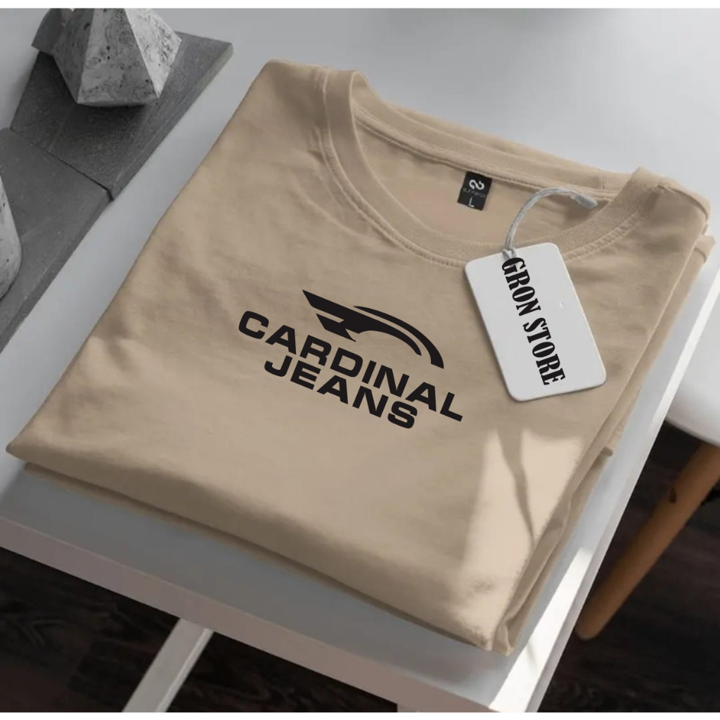 ( PROMO COD ) Kaos Distro Cardinal Jeans Terbaru Black  Motif Lengan Pendek Terbaru Atasan Cardinal 