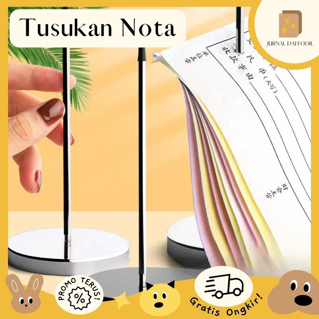 

Jurnal Daffodil - Tusukan Kertas Nota Lias Paper Spear Tusuk Lias Tusukkan Bill Memo Bill Holder Tancapan Nota