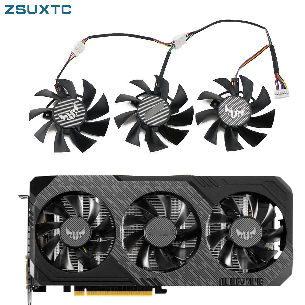 75MM 7Pin FD8015U12D GTX1660 RX5700 RX5700XT for ASUS GTX 1660Ti 1660super RX 5700 XT TUF X3 OC Grap
