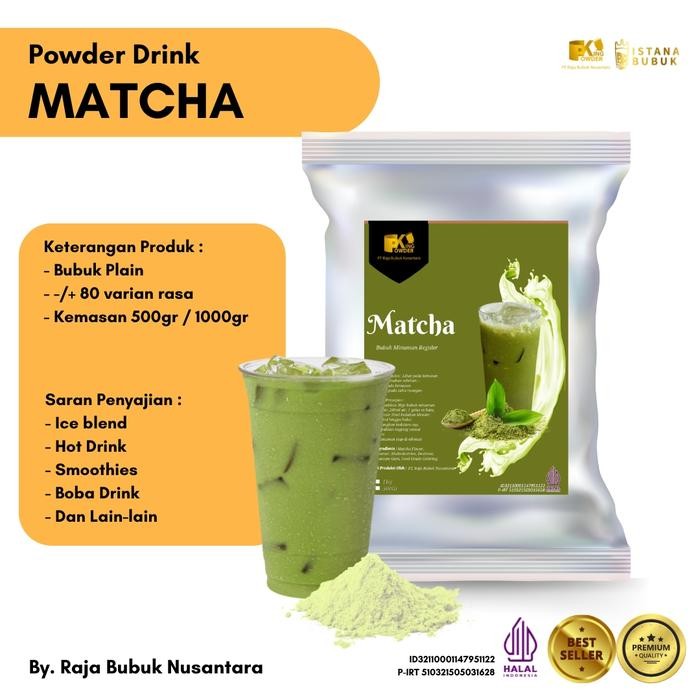 

Bubuk Minuman King Powder Rasa Matcha Serbuk Minuman Matcha - 500gr