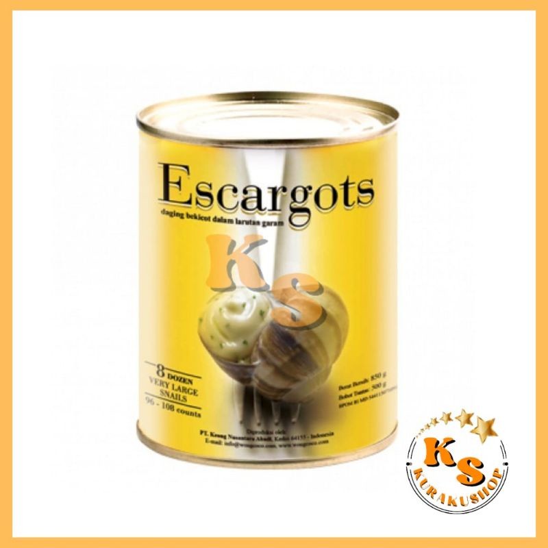 

Escargot Daging Bekicot Dalam Larutan Garam 850 GRAM