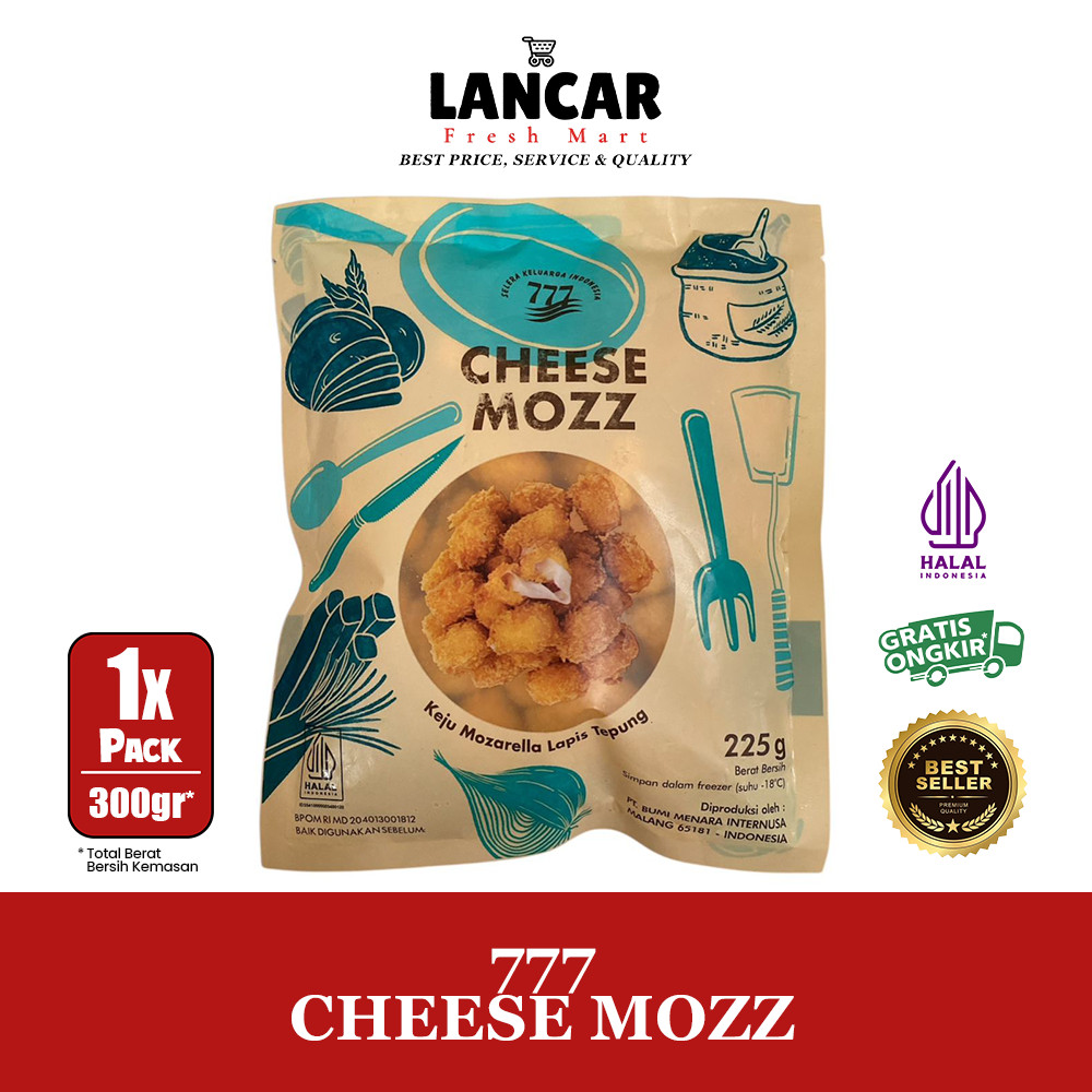 

777 CHEESE MOZZ 225GR / 777 CHEESE MOZZ 225GR