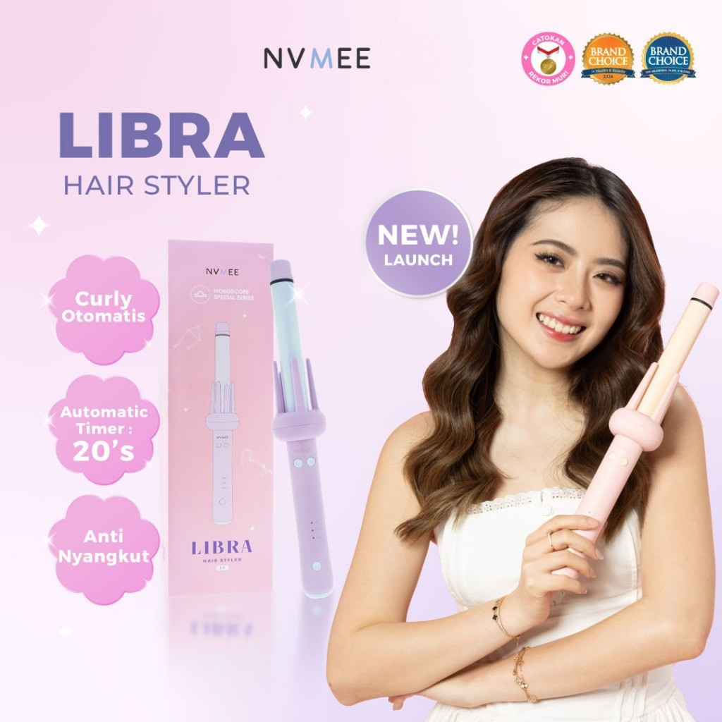 Najmia - NVMEE Libra Hair Styler Series l Catokan Curly l Catokan Pelurus l Hair Dryer