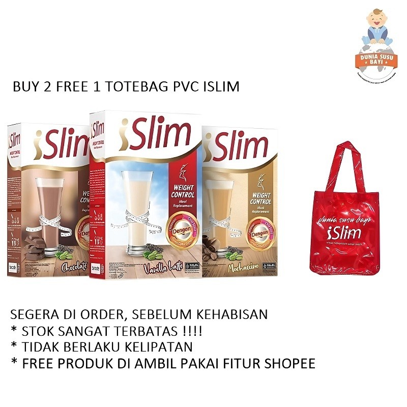 

ISlim Weight Control Minuman Diet Penurun Berat Badan Tinggi Nutrisi | Susu Diet Healtyslim Isi 6pc