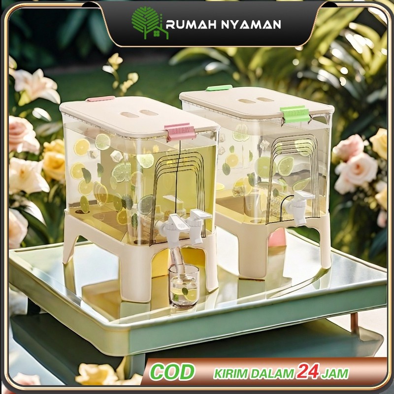 KICLONE_SHOP  Dispenser Air Panas Dingin 6.5L Murah Kran 2in1 Area Buah 2 Filter Tangki Modern Pas K