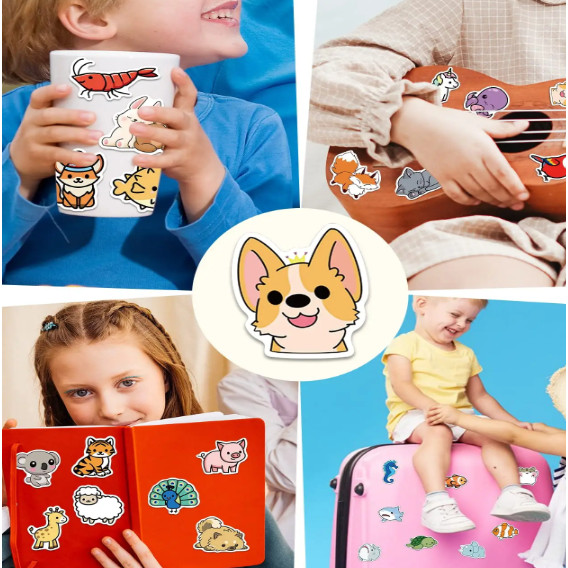 

Customized die cut vinyl sticker packaging, suitable for waterproof and UV resistant commercial crafts and gifts