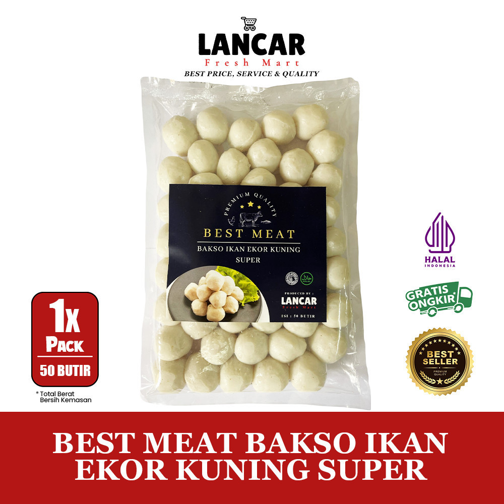 

BEST MEAT BAKSO IKAN EKOR KUNING SUPER ISI 50
