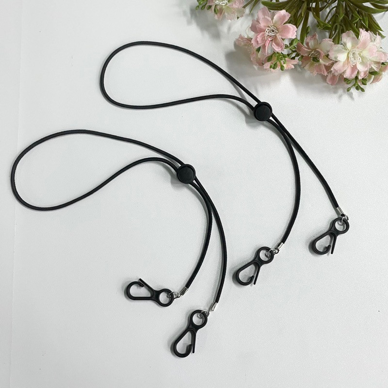 SB0521 Tali Masker Polos / Konektor Masker Polos | Strap Masker Simple Untuk Hijab