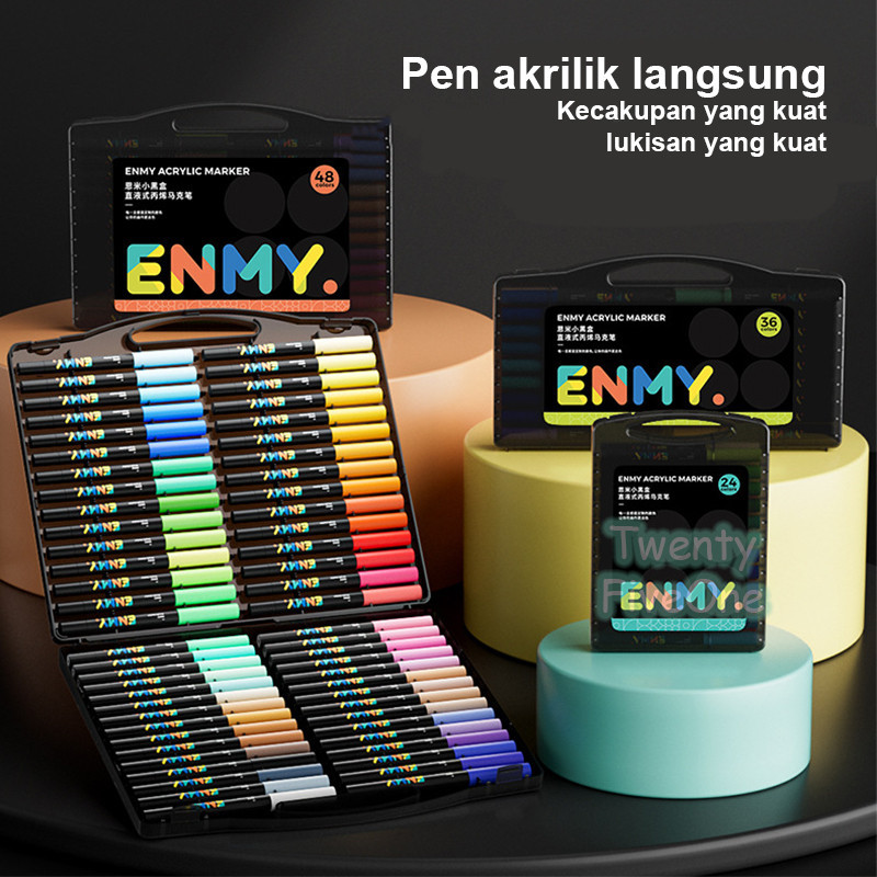 

KAYDEN STORE Akrilik Pen Langsung Cairan Kotak Hitam Kecil Anak-anak Lukisan Mahasiswa Dedicated Waterproof