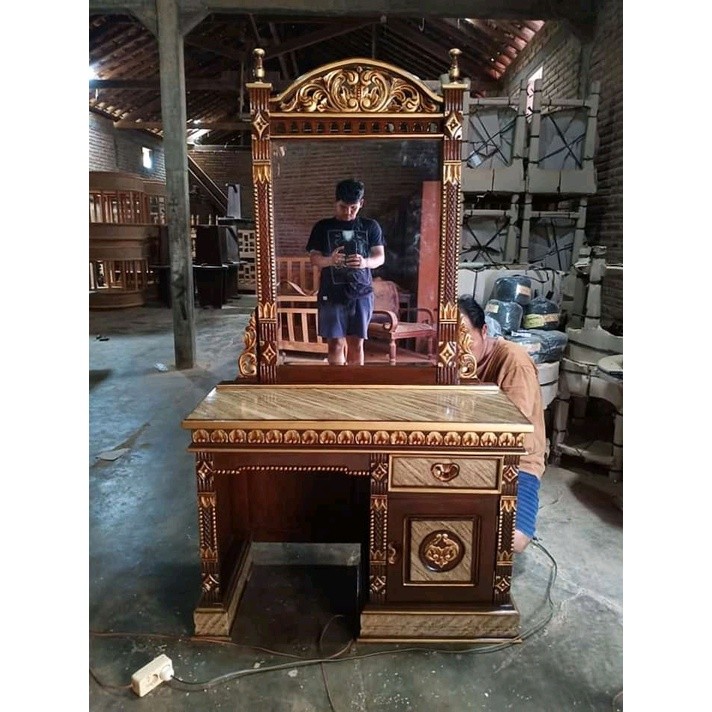 Meja rias Rahwana / meja rias kayu jati / meja rias anak / meja rias minimalis terbaru terlaris