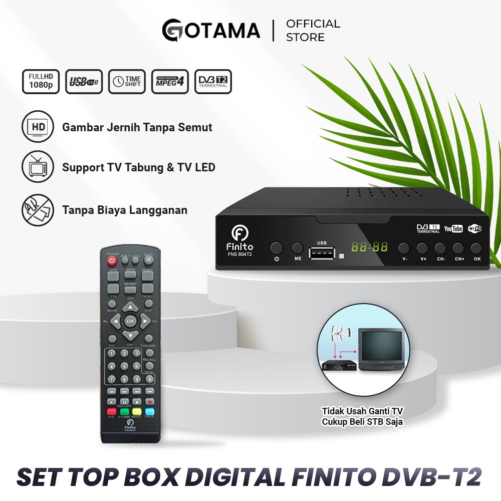 Set Top Box TV Digital Receiver Finito Besar Penerima Siaran Digital Receiver Full HD/ STB Wifi