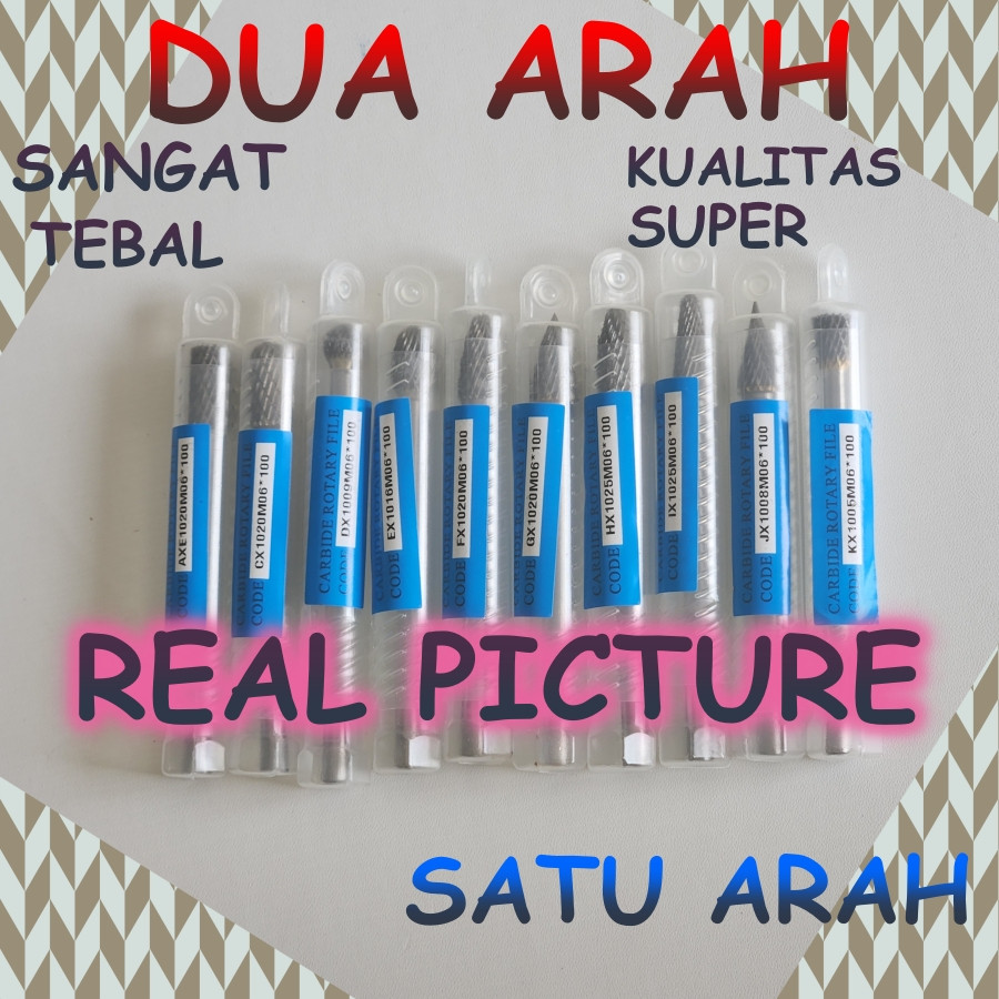 Mata Bor Tuner Panjang Sangat tebal Tunner Cuner Cunner Porting Carbide Burr