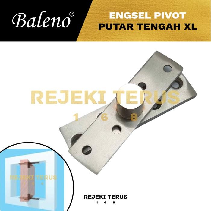 Engsel Pivot Putar Tengah XL Pintu Jendela Ayun Kayu Atas Bawah