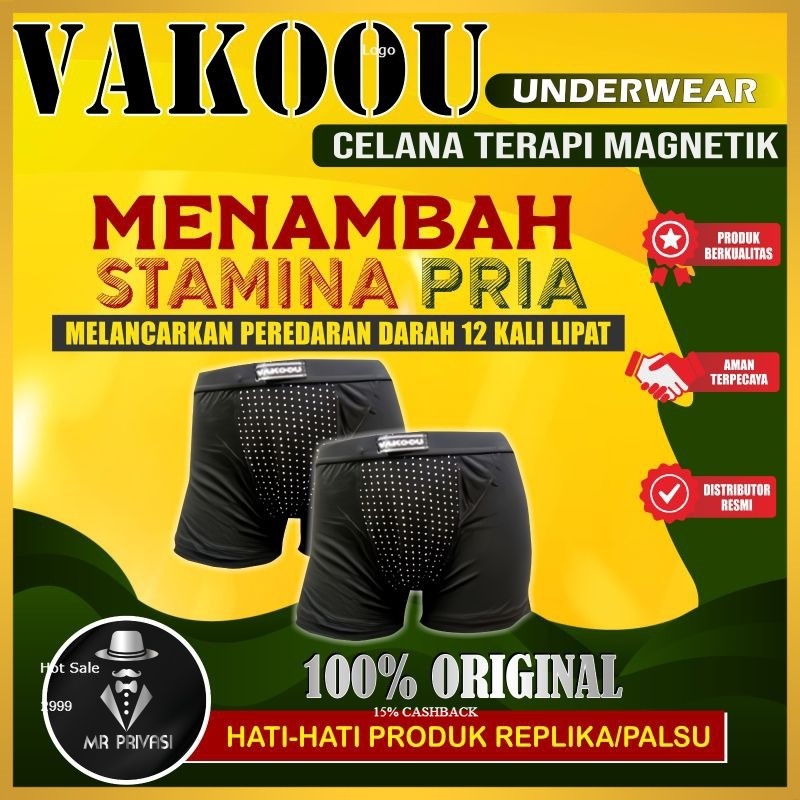 Celana Dalam Boxer Terapi Keperkasaan Kesehatan Magnet Magnetic Pembesar Pemanjang Mr P Kesehatan Pr