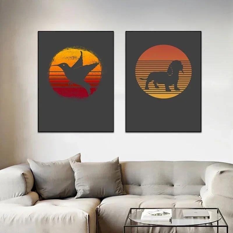 

Gift Retro Posters and Prints Wall Art Canvas Paintings Birthday for Child Room Decor Cuadros