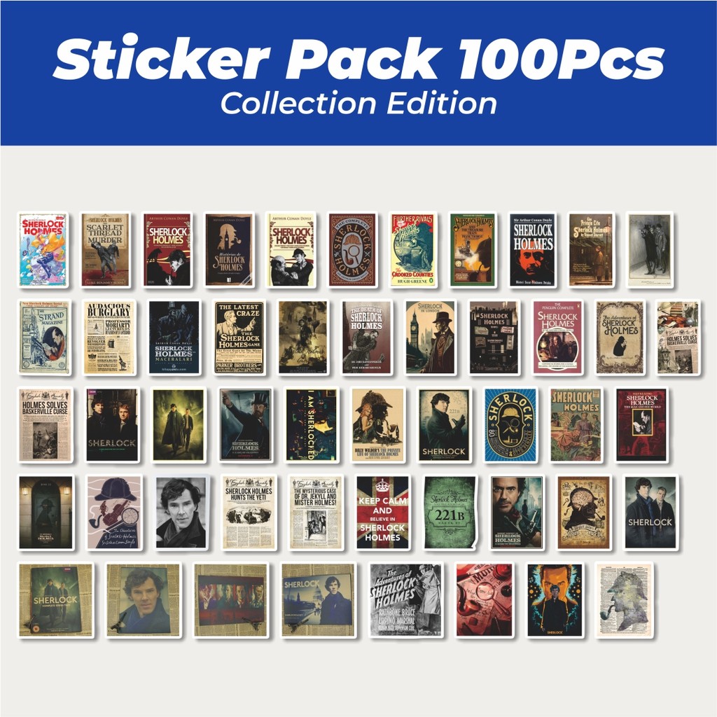

Hot Stiker Poster Gambar Detektif Sherlock Holmes Lucu Anti Air Stikers Berperekat Waterproof Sticker Decal Buat Motor Helm Buku Journal Koper Casing HP Laptop Botol Minum