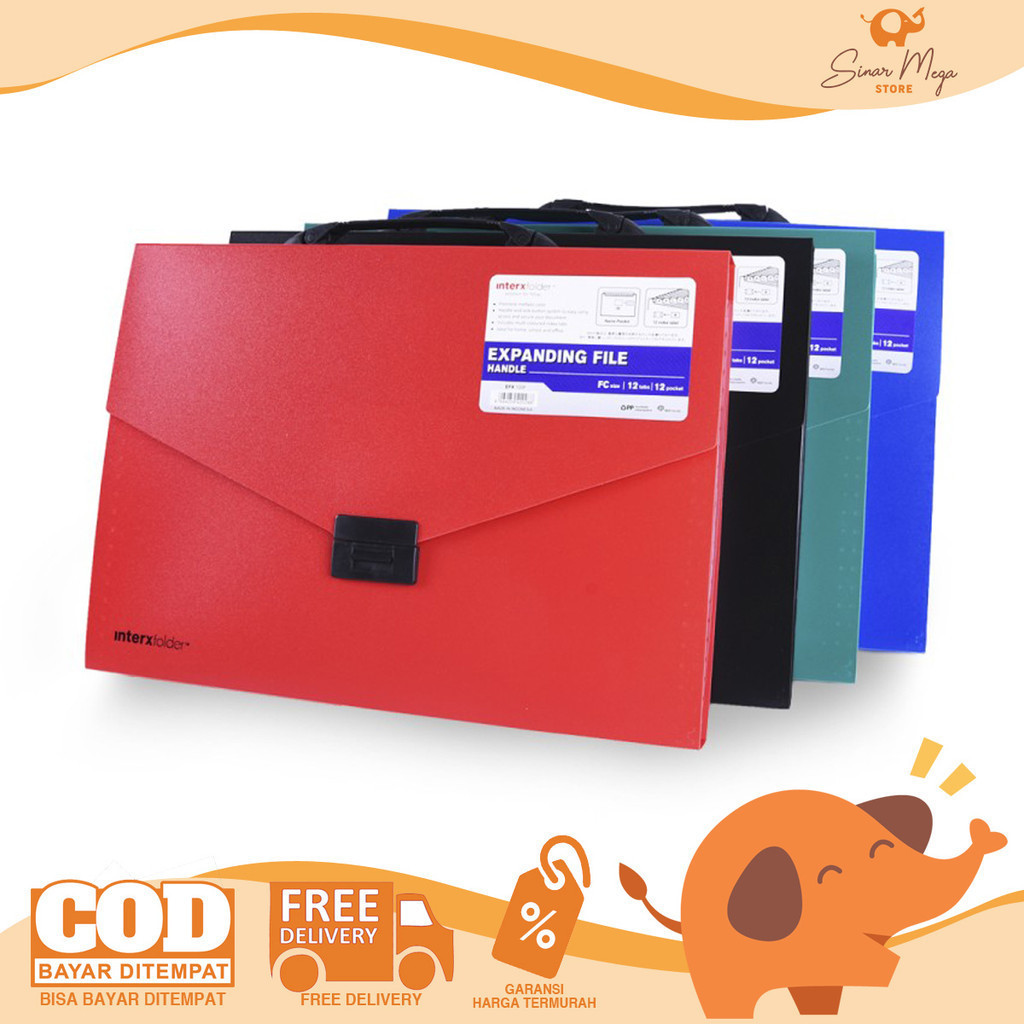 

Inter X Expanding File W/ Handle EFX 100F / Map Expanding File