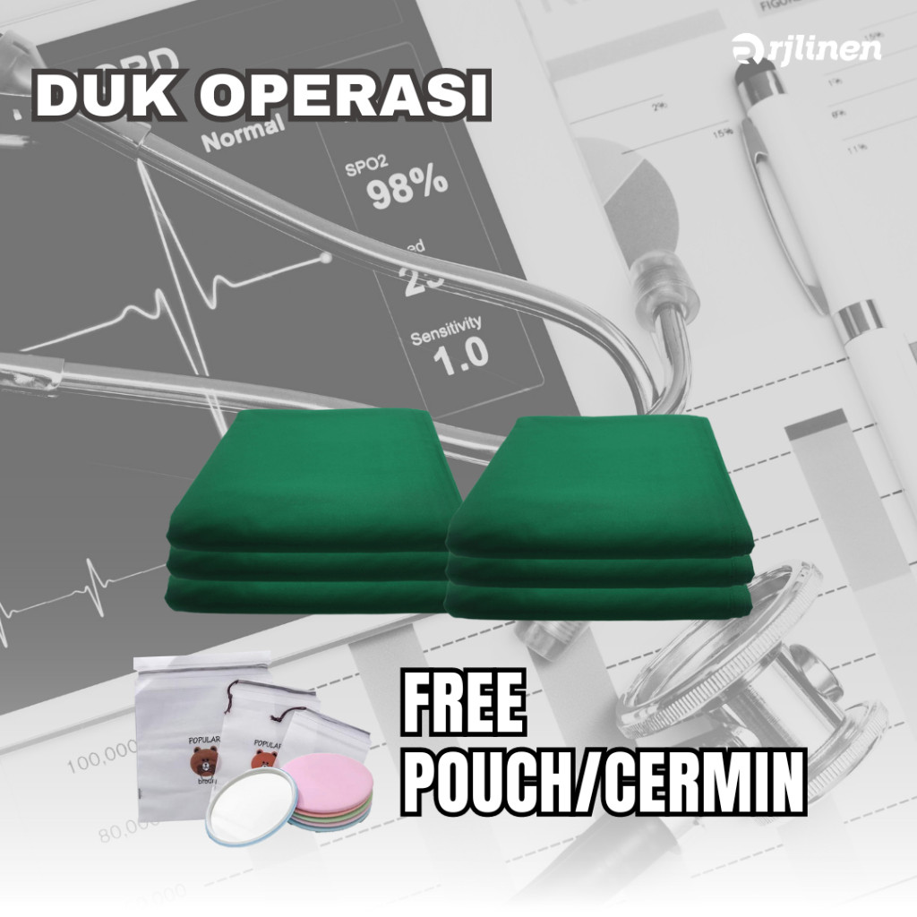 Duk Operasi / Duk operasi berlubang / Duk Steril / Tatakan Alat Operasi / Duk Kain