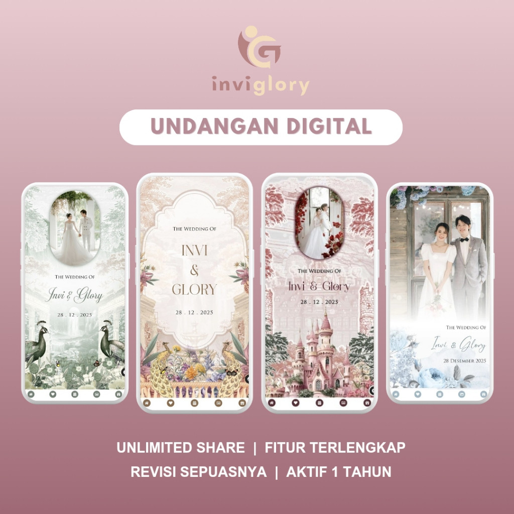 

Undangan Digital Pernikahan Website Online Premium | Undangan Web Nikah Aesthetic Art Foto & Tanpa Foto Syari Islami
