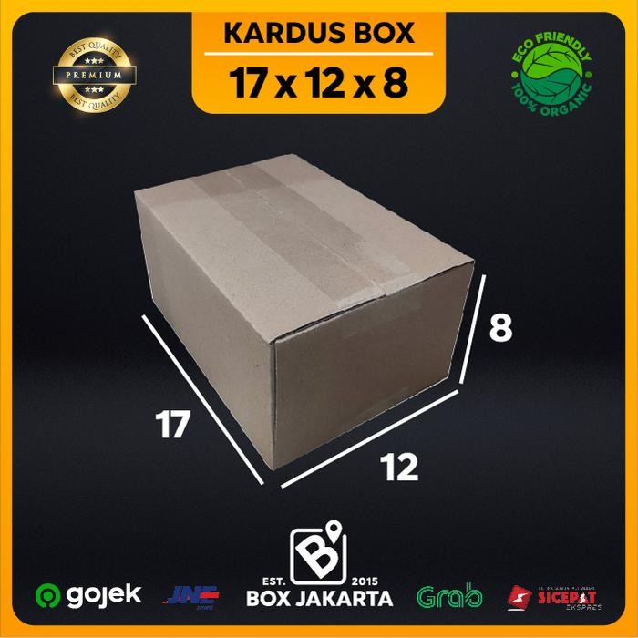 

KARDUS BOX uk 17x12x8 CM Kotak Packaging Corrugated SHEET POLOS