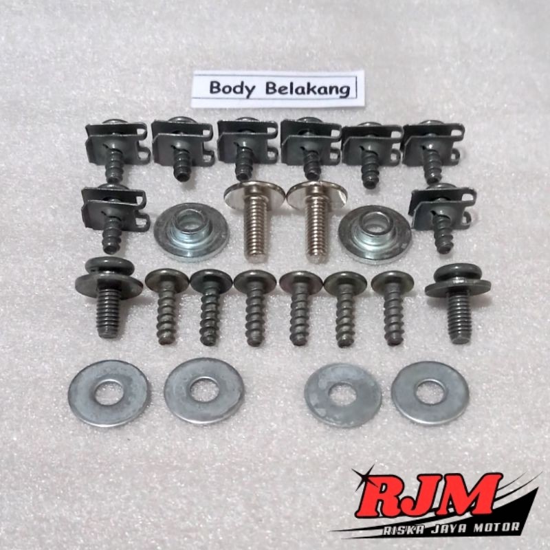 Baut Full Set Cover Bodi Body Belakang Yamaha Fino 115 PGM-FI