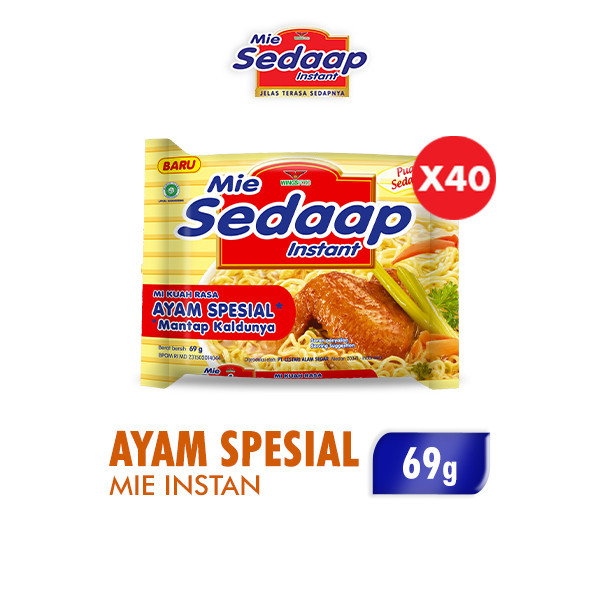

(Oyi Grosir) 1 DUS ISI 40PCS !!! Sedaap Mie Instan Ayam Spesial 69 gr x40