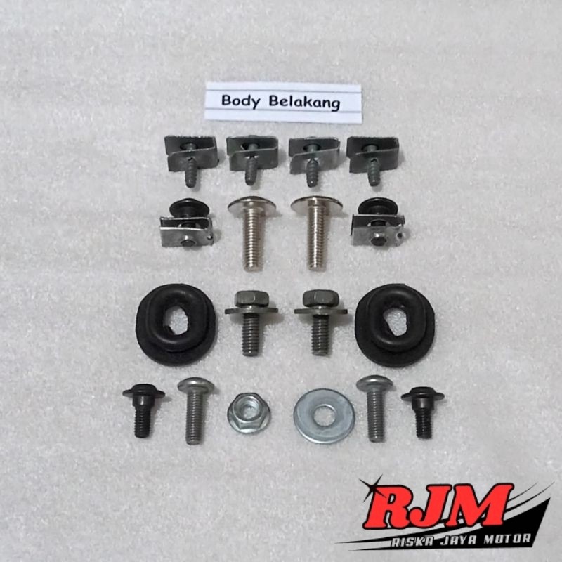 Baut Full Set Cover Bodi Body Belakang Honda Supra Double XX / Supra V 100cc